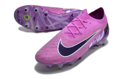 Nike Phantom GX Thunder Elite Link SG Soft Ground Soccer Cleats - Purple/White/Black