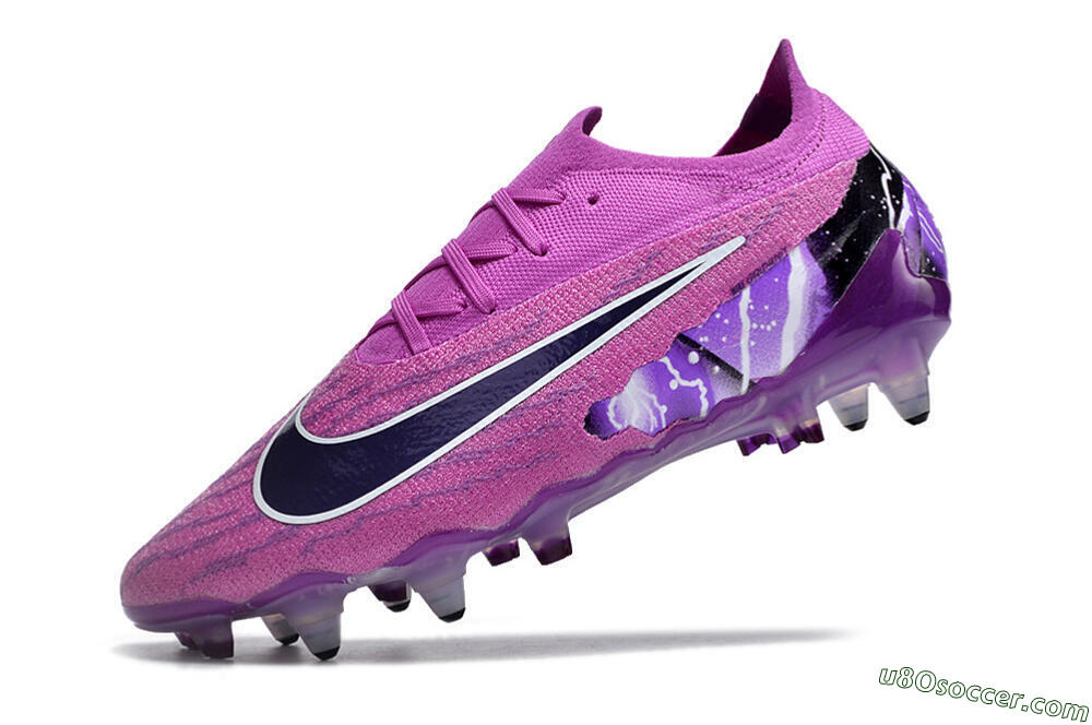 Nike Phantom GX Thunder Elite Link SG Soft Ground Soccer Cleats - Purple/White/Black 5
