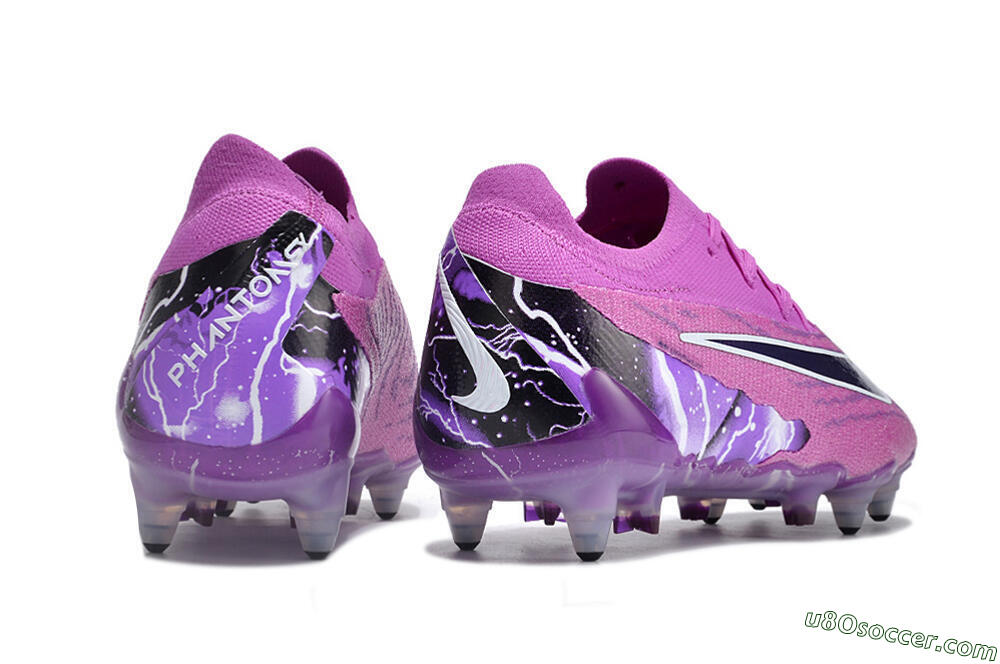SG Soft Ground Soccer Cleats | Purple, White, Black Colorway