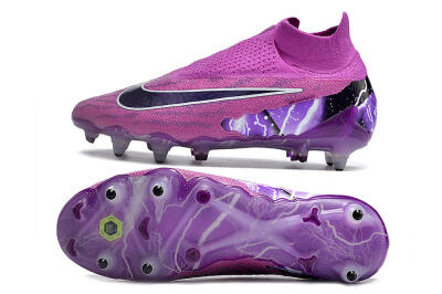 Nike Phantom GX Thunder Elite DF Link SG Soft Ground Soccer Cleats - Purple/White/Black