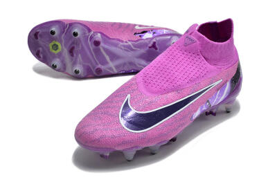 Nike Phantom GX Thunder Elite DF Link SG Soft Ground Soccer Cleats - Purple/White/Black