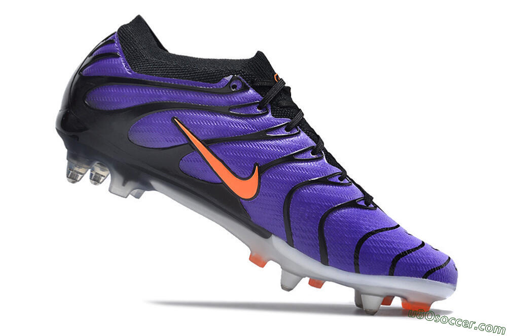 Nike Air Zoom Mercurial Vapor 15 Elite SG Soft Ground Soccer Cleats - Purple/Black/Orange 4