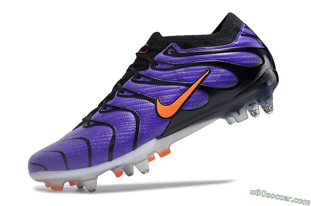 Nike Air Zoom Mercurial Vapor 15 Elite SG Soft Ground Soccer Cleats - Purple/Black/Orange 5