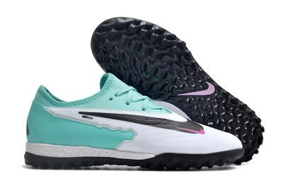 Nike React Phantom GX Pro TF Artificial Turf Soccer Shoes - White/Black/Jade