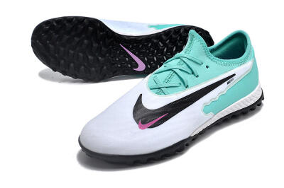 Nike React Phantom GX Pro TF Artificial Turf Soccer Shoes - White/Black/Jade