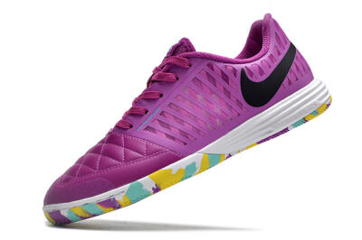 Nike Lunar Gato 2 IC Indoor & Futsal Soccer Shoes - Purple/Black/Rainbow
