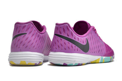 Nike Lunar Gato 2 IC Indoor & Futsal Soccer Shoes - Purple/Black/Rainbow