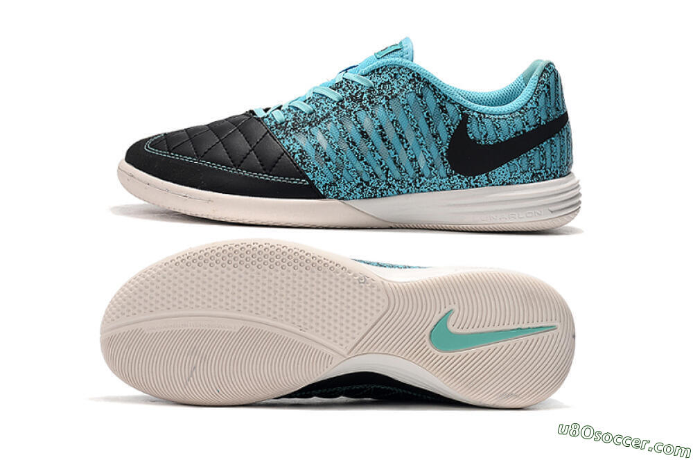Nike Lunar Gato 2 IC Indoor & Futsal Soccer Shoes - Black/Jade/White 0