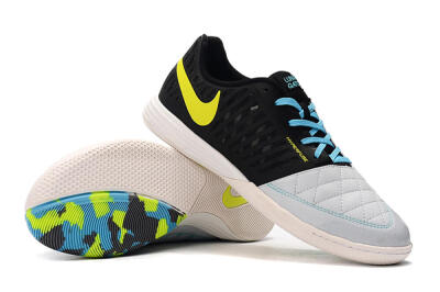Nike Lunar Gato 2 IC Indoor & Futsal Soccer Shoes - Black/Blue/Yellow