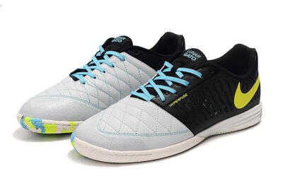 Nike Lunar Gato 2 IC Indoor & Futsal Soccer Shoes - Black/Blue/Yellow