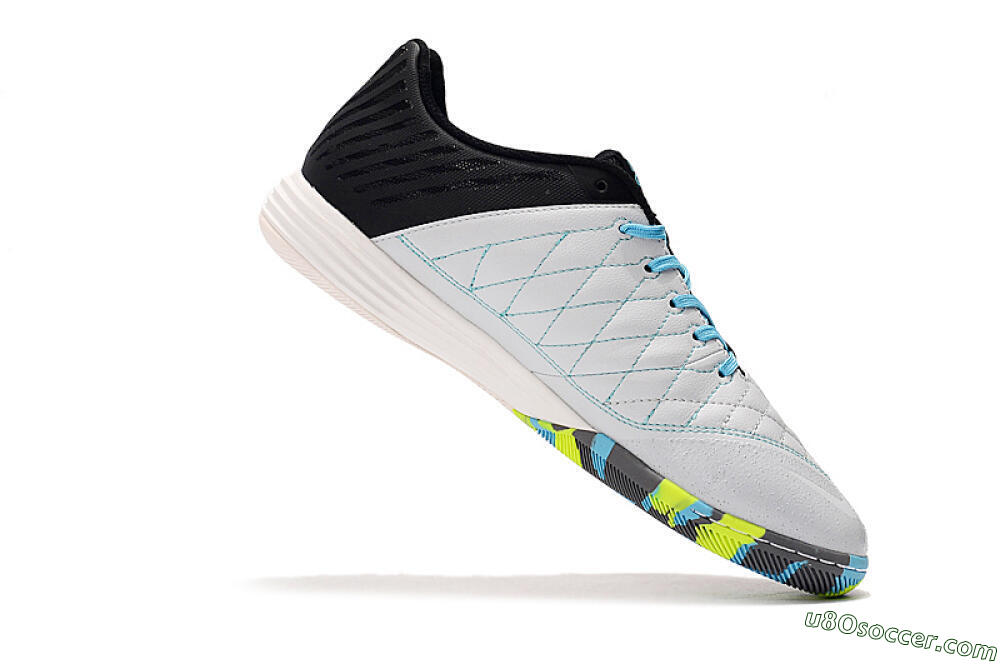 Nike Lunar Gato 2 IC Indoor & Futsal Soccer Shoes - Black/Blue/Yellow 4