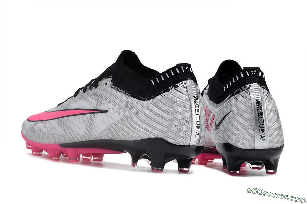 Nike Air Zoom Mercurial Superfly 9 Elite FG Firm Ground Soccer Cleats - Silver/Pink/Black 4
