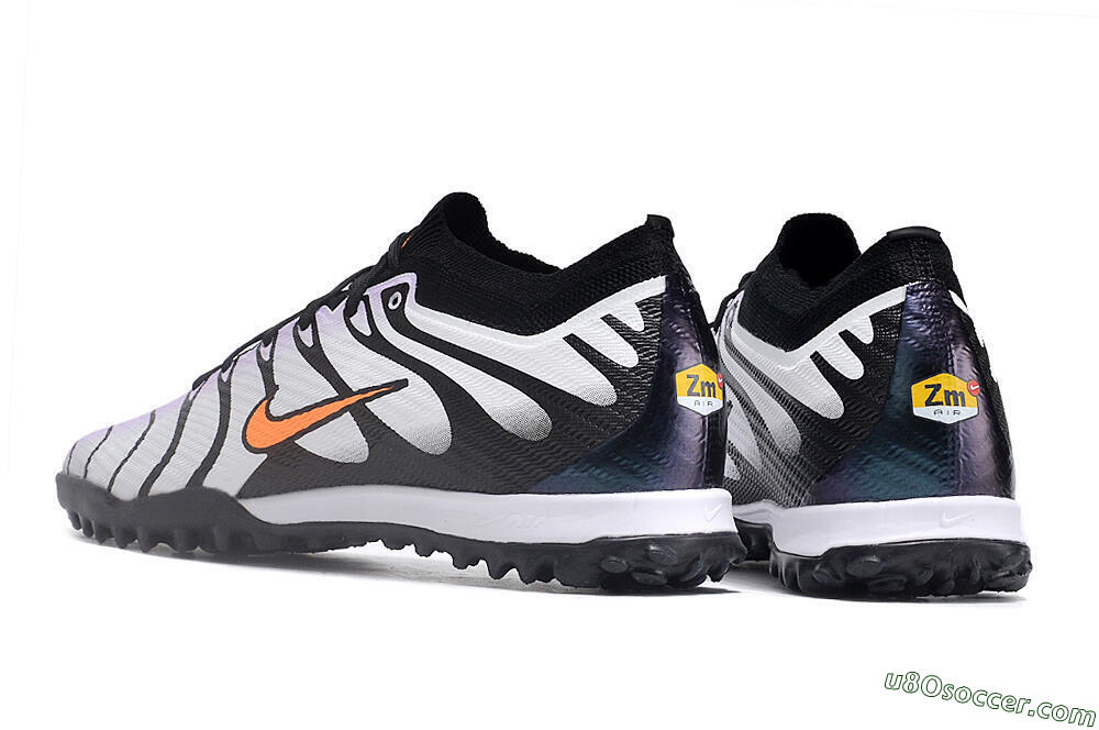 Nike Air Zoom Mercurial Vapor 14 Elite TF Artificial Turf Soccer Shoes - Purple/Black/Orange 4