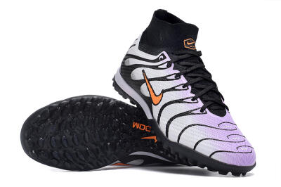 Nike Air Zoom Mercurial Superfly 9 Elite TF Artificial Turf Soccer Shoes - Purple/Black/Orange