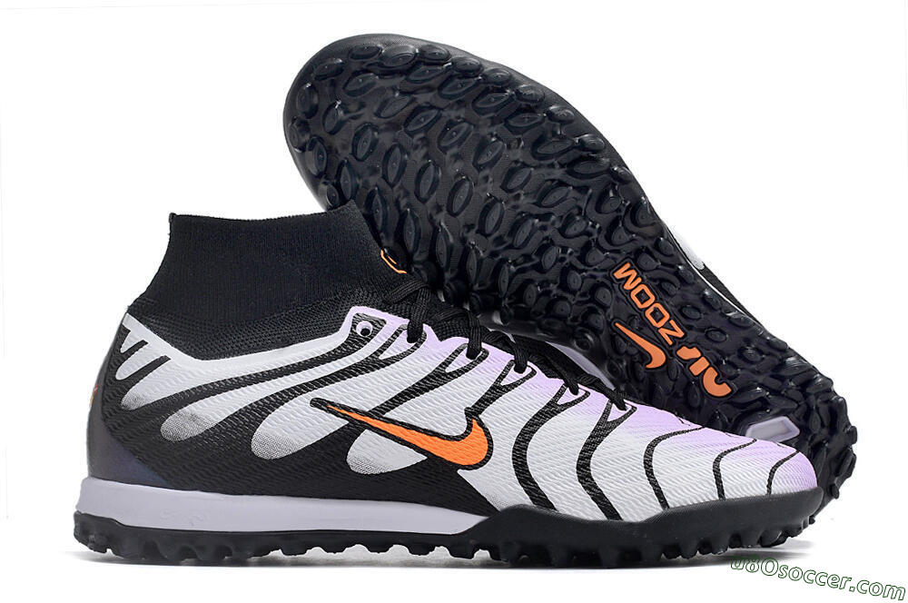 Nike Air Zoom Mercurial Superfly 9 Elite TF Artificial Turf Soccer Shoes - Purple/Black/Orange 1