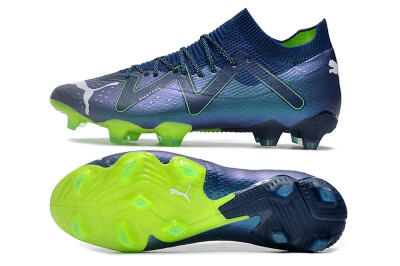 Puma Future Ultimate FG Firm Ground Soccer Cleats - Blue/Black/Yellow