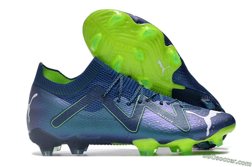 Puma Future Ultimate FG Firm Ground Soccer Cleats - Blue/Black/Yellow 1
