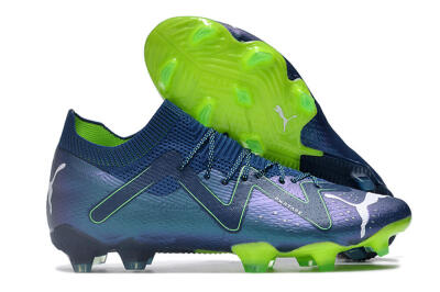 Puma Future Ultimate FG Firm Ground Soccer Cleats - Blue/Black/Yellow