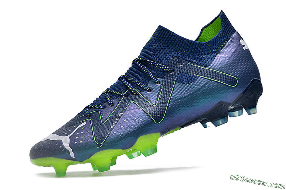 Puma Future Ultimate FG Firm Ground Soccer Cleats - Blue/Black/Yellow 5