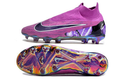 Nike Phantom GX DF Elite FG Firm Ground Soccer Cleats - Purple/Black/White/Gold