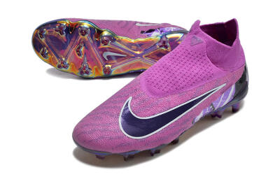 Nike Phantom GX DF Elite FG Firm Ground Soccer Cleats - Purple/Black/White/Gold