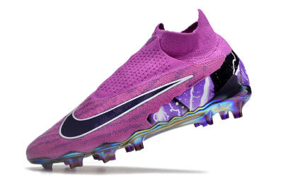 Nike Phantom GX DF Elite FG Firm Ground Soccer Cleats - Purple/Black/White/Gold