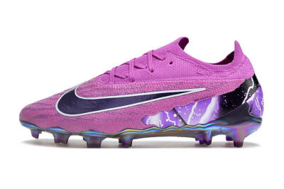 Nike Phantom GX Elite FG Firm Ground Soccer Cleats - Purple/Black/White/Gold