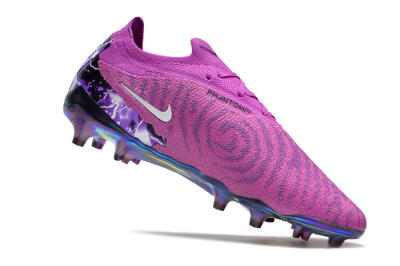 Nike Phantom GX Elite FG Firm Ground Soccer Cleats - Purple/Black/White/Gold