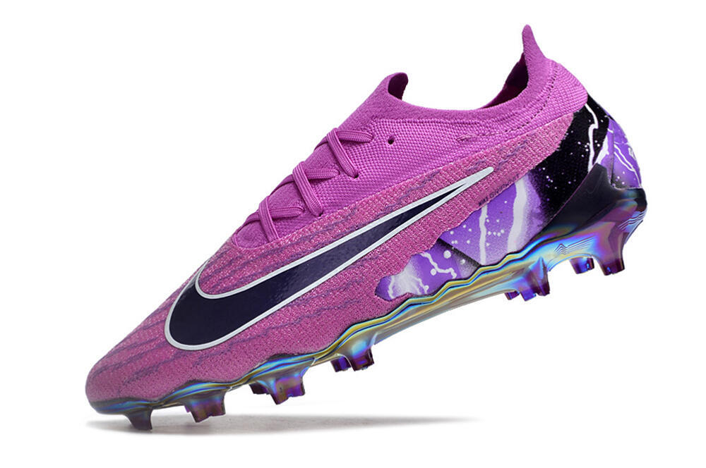Nike Phantom GX Elite FG Firm Ground Soccer Cleats - Purple/Black/White/Gold 5