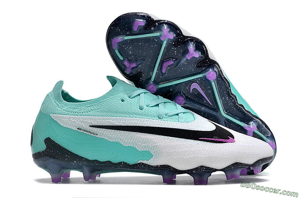 Nike Phantom GX Elite FG Firm Ground Soccer Cleats - Silver/Blue/Purple/Black 1
