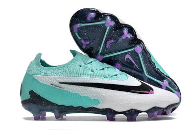 Nike Phantom GX Elite FG Firm Ground Soccer Cleats - Silver/Blue/Purple/Black