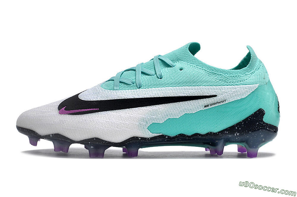 Nike Phantom GX Elite FG Firm Ground Soccer Cleats - Silver/Blue/Purple/Black 2