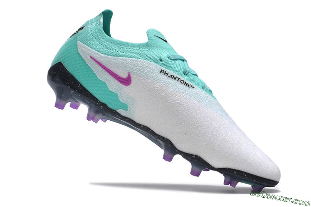 Nike Phantom GX Elite FG Firm Ground Soccer Cleats - Silver/Blue/Purple/Black 4