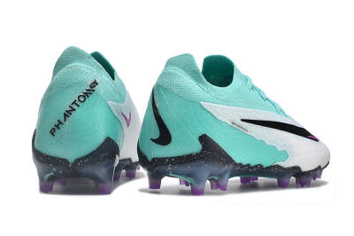 Nike Phantom GX Elite FG Firm Ground Soccer Cleats - Silver/Blue/Purple/Black
