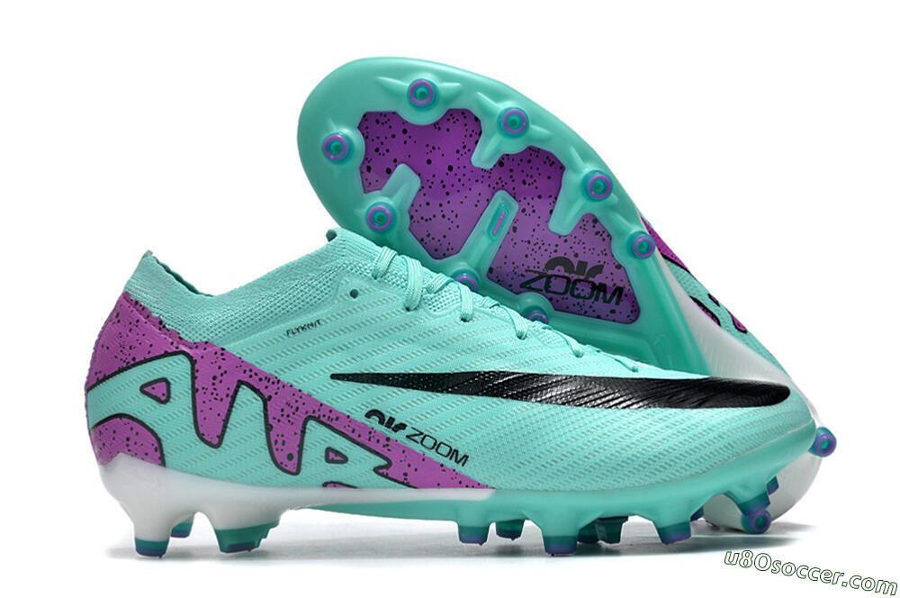 Nike Air Zoom Mercurial Vapor 15 Elite AG Artificial Grass Soccer Cleats - Blue/Purple/Black 1