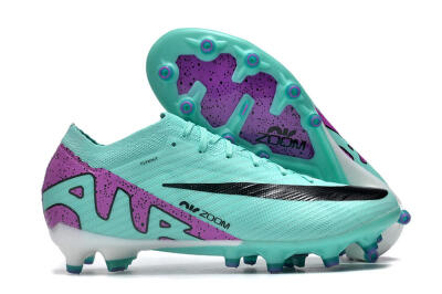 Nike Air Zoom Mercurial Vapor 15 Elite AG Artificial Grass Soccer Cleats - Blue/Purple/Black