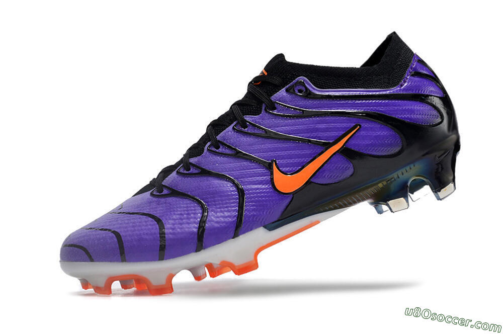 Nike Air Zoom Mercurial Vapor 15 Elite FG Firm Ground Soccer Cleats - Purple/Black/Orange/Gold 5