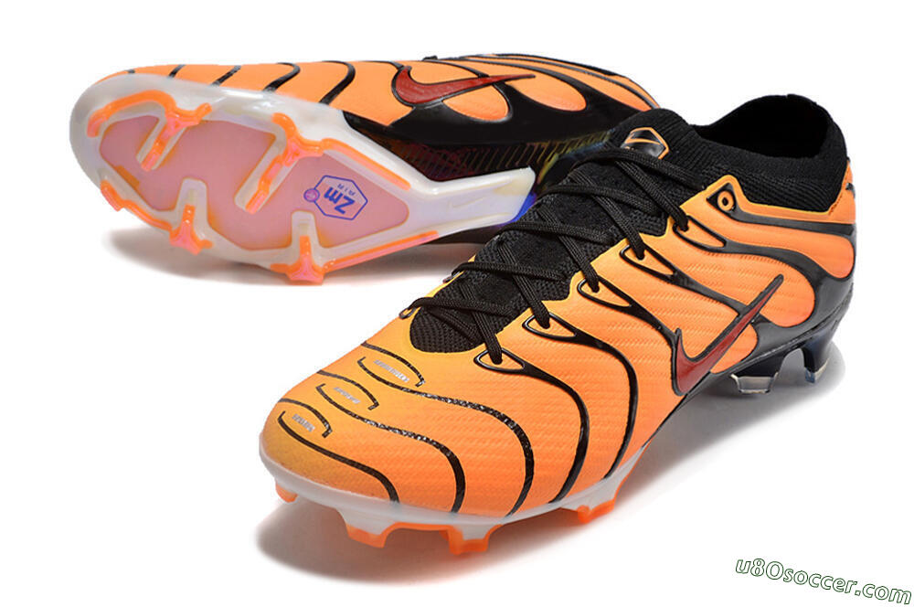 Nike Air Zoom Mercurial Vapor 15 Elite FG Firm Ground Soccer Cleats - Orange/Black/Red 3