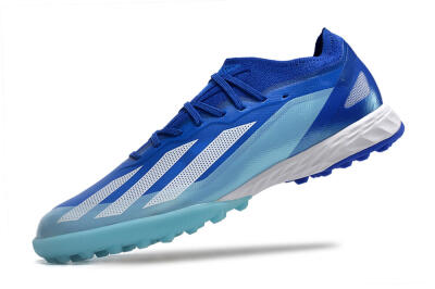 Adidas X Crazyfast.1 TF Artificial Turf Soccer Shoes - Blue/Silver/White
