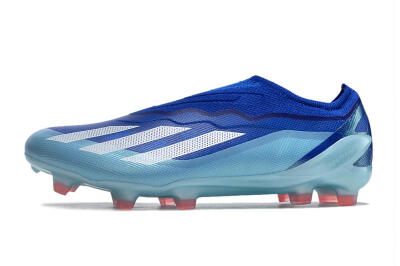 Adidas X Crazyfast.1 Laceless FG Firm Ground Soccer Cleats - Blue/White/Jade
