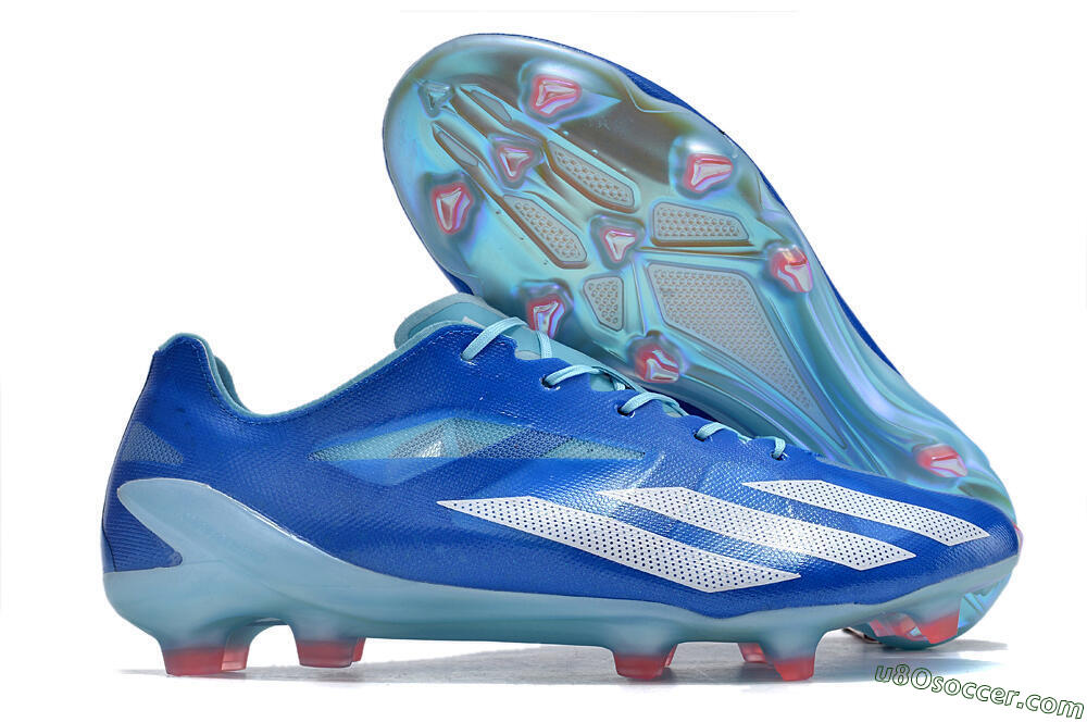 Adidas X Crazyfast+ FG Firm Ground Soccer Cleats - Blue/White/Jade 1