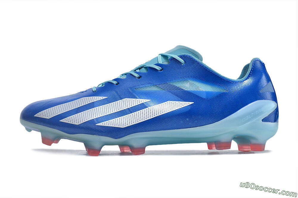 Adidas X Crazyfast+ FG Firm Ground Soccer Cleats - Blue/White/Jade 2