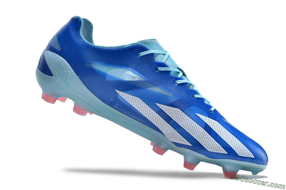Adidas X Crazyfast+ FG Firm Ground Soccer Cleats - Blue/White/Jade 4