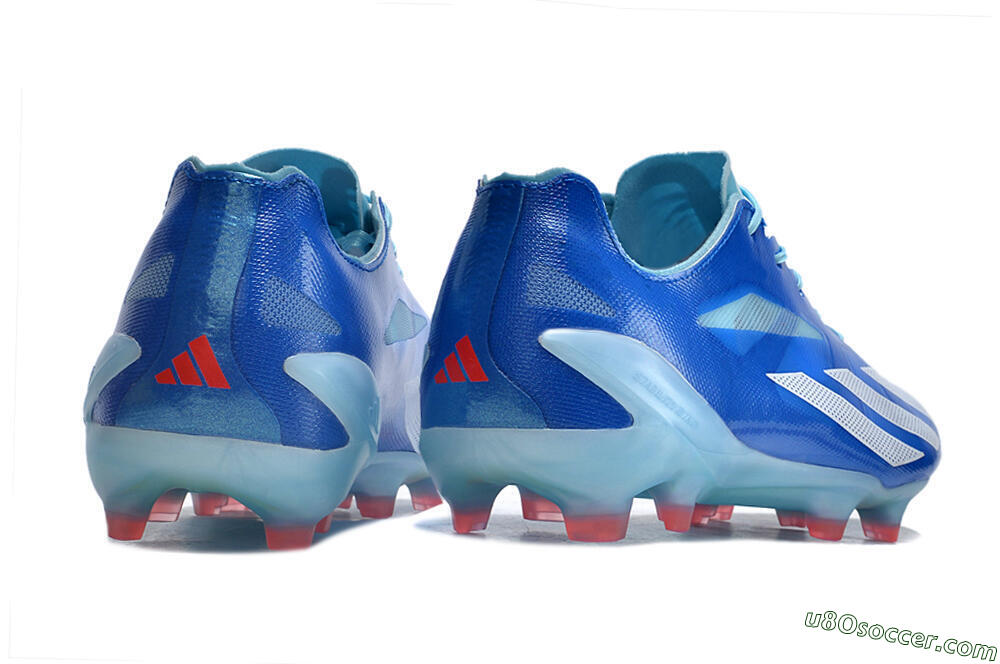 Adidas X Crazyfast+ FG Firm Ground Soccer Cleats - Blue/White/Jade 6