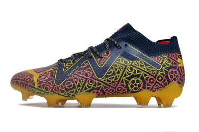 Puma Future Ultimate Limited Edition FG Firm Ground Soccer Cleats - Blue/Yellow/Red