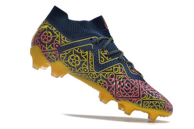 Puma Future Ultimate Limited Edition FG Firm Ground Soccer Cleats - Blue/Yellow/Red