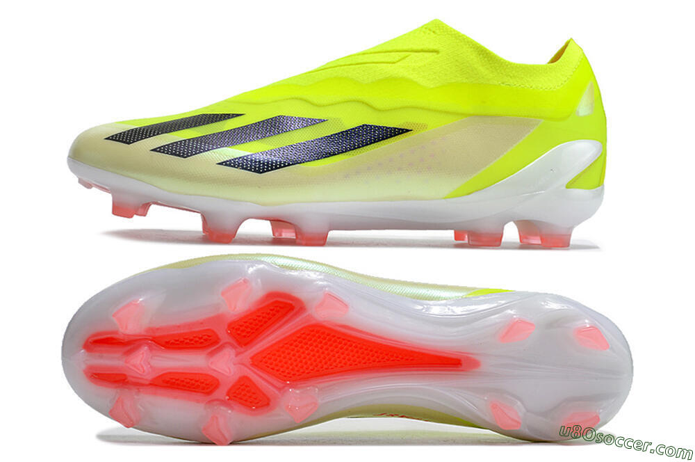 Adidas X Crazyfast+ FG Firm Ground Soccer Cleats - Yellow/Black/Pink 0