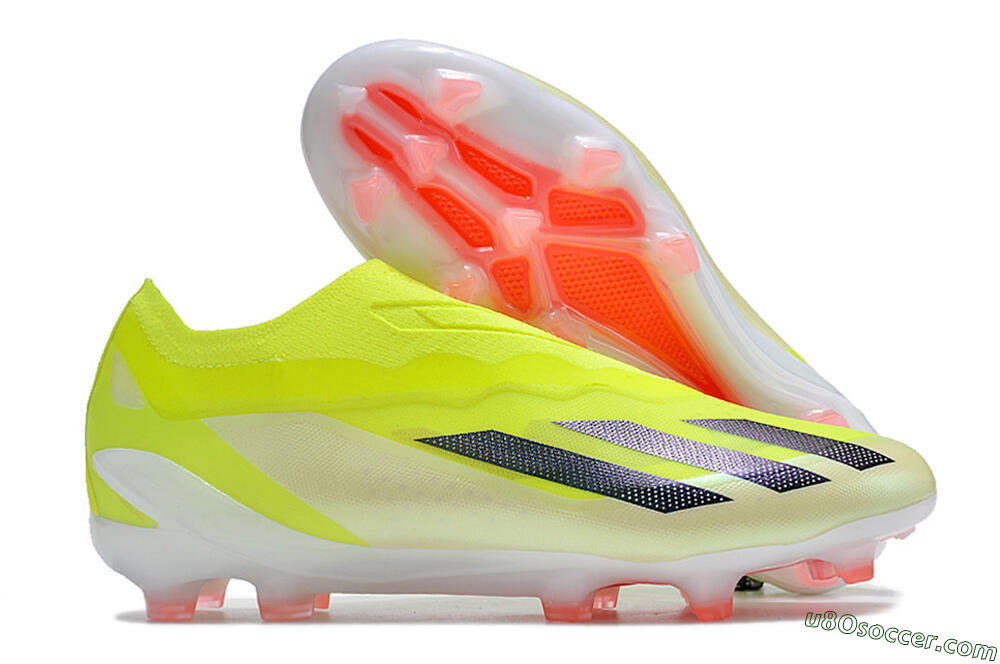 Adidas X Crazyfast+ FG Firm Ground Soccer Cleats - Yellow/Black/Pink 1