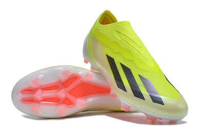 Adidas X Crazyfast+ FG Firm Ground Soccer Cleats - Yellow/Black/Pink