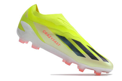 Adidas X Crazyfast+ FG Firm Ground Soccer Cleats - Yellow/Black/Pink